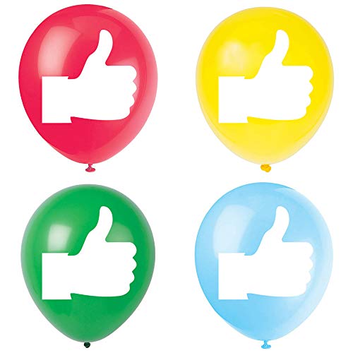 MAGJUCHEThumbs Up Latex Balloons, 12inch (16pcs) Baby Shower Graduation Birthday Arty Decorations, Supplies