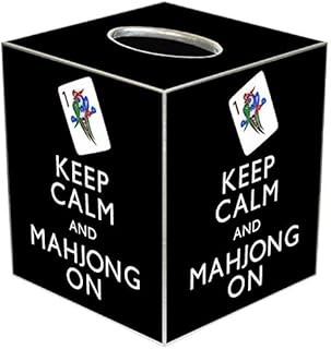 Mahjong Gifts â€¢ Mahjong Decorationsâ€¢ Paper Mache Tissue Box Cover