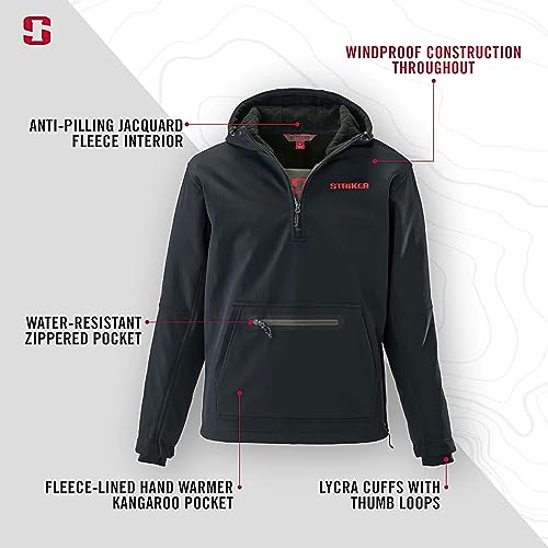 Striker Men's Renegade Durable Windproof Breathable Water-Repelling Outdoor Ice Fishing Pullover with Adjustable Hood2