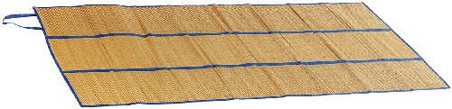 PEARL beach Liegematte Strand: 2er-Set Faltbare Bast-Strandmatten mit Tragegriffen, 180 x 90 cm (kompakte Strandmatte, Strand-Matte, Decke)