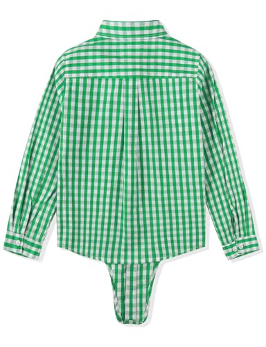 Image of Noomelfish Girls Long Sleeve Button Down Shirt Tie Front Western Tops Cowgirl Outfit (5-14 Years)