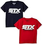 STX Boys' Basic Logo Short Sleeve Tee Shirt