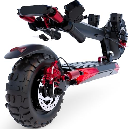 Electric Scooter Adults, 37 Miles Long Range, 34 Mph Max Speed, 11" Off-Road Tires,48V 18AH Big Battery,1200W/1600W Motor, Dual Braking System,Folding Commuter E Scooter