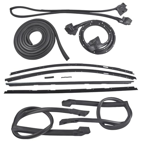 NEWZQ 9Pcs Rail Window Seal Weatherstripping Kit Replacement for Chevy