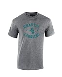 NCAA Coastal Carolina Chanticleers Arch 100% Pre-Shrunk Short Sleeve Tee, Medium, Dark Heather