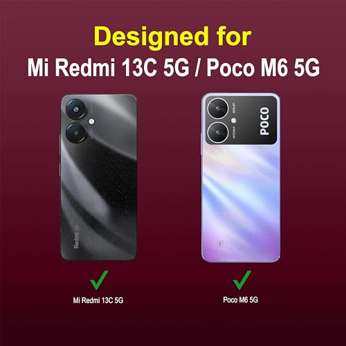 Image of amazon basics Back Case Cover for Mi Redmi 13C 5G | Compatible for Mi Redmi 13C 5G Back Cover | Liquid Silicon Magic Case with Camera Protection | Plum
