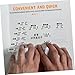 NOLITOY Number Board for Blind Acrylic Signature Card Guide Card for Blind People