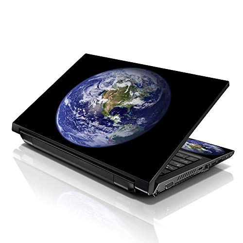 Image of LSS 17 17.3 Inches Laptop Notebook Skin Sticker with 2 Wrist Pads - Reusable Cover Protector Vinyl Sticker Cover Decal Fits 17 inch - 19 inch HP Asus Acer Samsung - Earth Pattern