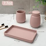 Zoom IMG-1 ajeungain set bagno rosa dispenser Zoom IMG-1 ajeungain set bagno rosa dispenser