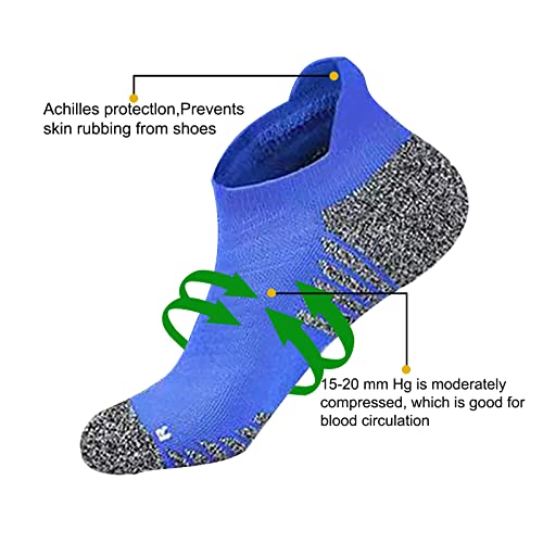 Athletic Running Ankle Socks for Men and Women - Anti Blister Low Cut Socks - 4 Pairs & 6 Pairs3