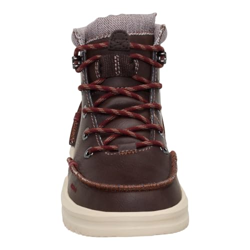 Image of HEYDUDE Boy's Youth Bradley Classic Boot | Water Repellent Lace Up Boot