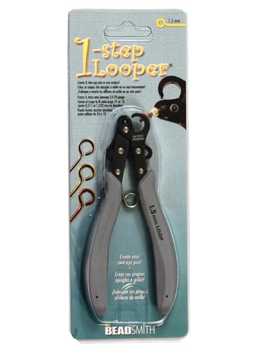 Jewelry Making Bundle: 1-Step Looper Plier & 22 Gauge Silver Wire (5 Feet)