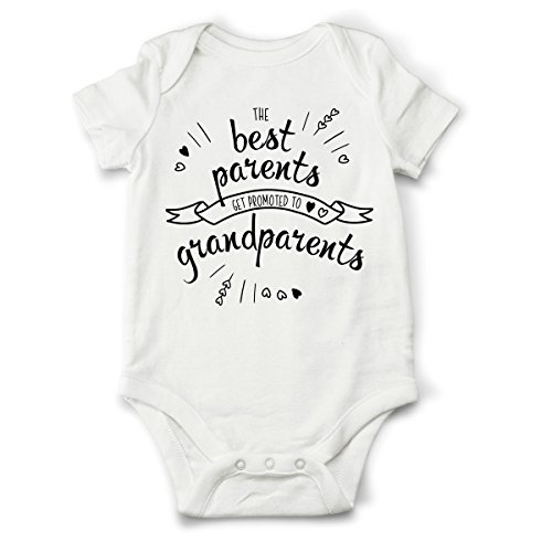 Image of Pregnancy Announcement for Grandparents to be Gift | Promoted to Grandma baby bodysuit | Baby Coming Soon Reveal Idea