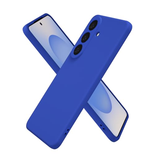 oakxco for Samsung Galaxy S26 Case Silicone, Ultra Slim Thin Phone Case for Women Girls, Plain Solid Color Minimalist Aesthetic Cute Girly Design, Soft Rubber Gel TPU with Camera Cover, Royal Blue