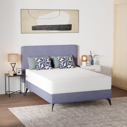 Image of FDW | 12 Inch Queen Mattress | Medium Firm | Gel Memory Foam Mattress | White | Bed in a Box, CertiPUR-US Certified | Pressure Relief, Cooling Ventilated Foam | Washable Removable Cover