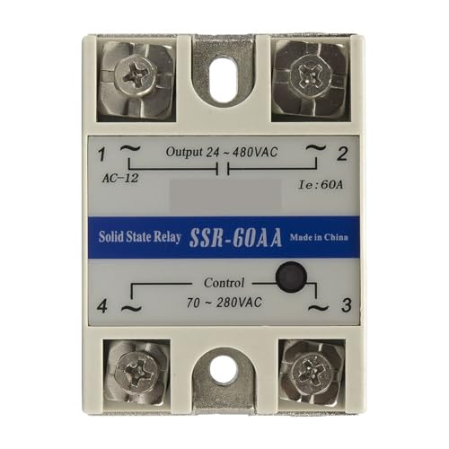 Relais statique SSR-60AA monophasé AC-AC 60A pour contrôle industriel