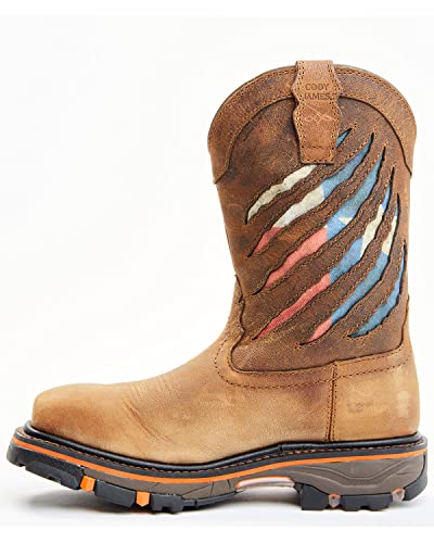 Cody James Men's 11" Decimator Western Work Boot Nano Composite Toe - Bcjc0spw1513