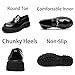 Imagen de Boaobaihuo Mocasines de charol con plataforma para hombre