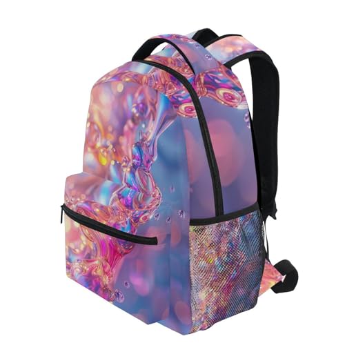 Elementary School Backpack for Boys Girls, Lightweight Printed Travel Bookbag, Back to School Essentials, 15L3
