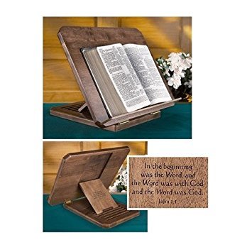 Bible Stand with Silk-screened Verse