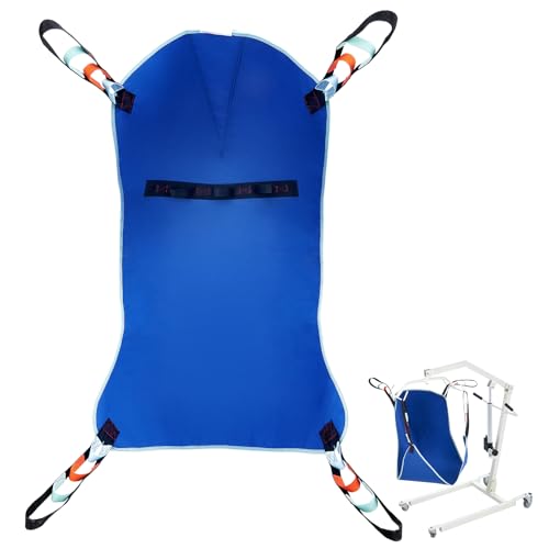 Image of VEVOR Universal Full Body Patient Lift Sling -Small, Patient Lift Medical Sling for Easy Transfer and Bathing, Polyester Patient Aid Transfer Sling for Elderly, Disabled, Bedridden, 600LBS Capacity