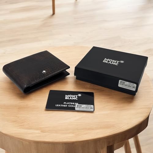 Men Brown Genuine Leather Wallet (6 Card Slots)4