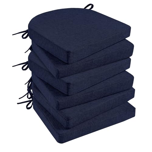 Basic Beyond Memory Foam Dining Chair Cushions, 6 Pack -