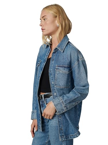 Joe's Jeans womens The Katrina Shirt Jacket With Stones2
