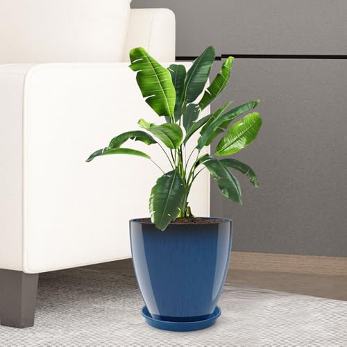 GameXcel Flower Pot Indoor - Outdoor Plant Pot - Navy