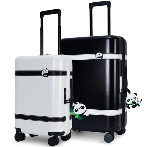QIMER Luggage Sets 2 Piece(20",24"), Carry on and Check, Polycarbonate Hard Sided Luggage with Spinner Wheels,TSA Lock, Lightweight Durable Travel Suitcase for Men Women