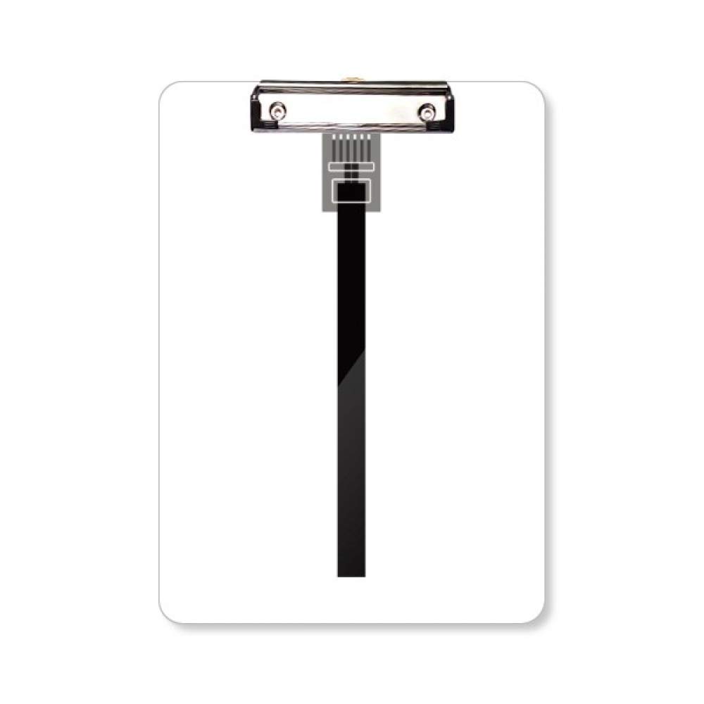 Bloc d'écriture A4 noir USB bureau avec câble pour prise de notes