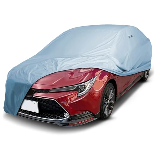 Image of iCarCover Premium Car Cover for 2020-2026 Toyota Corolla Sedan Heavy Duty Waterproof All-Weather Automobiles Custom Fit Indoor Outdoor UV Snow Protection Covers with Straps and Bag
