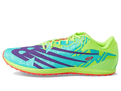 New Balance Men's XC Seven V4 Running Shoe, Pixel Green/Cyber Jade, 12
