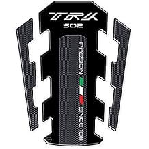 labelbike - 3D Sticker Motorcycle Fuel Tank Pad Protection and Decoration in Resin compatible with BENELLI TRK 502 - Carbon Black
