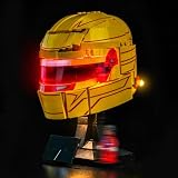 Juego de luces LED compatible con casco Lego 43022 HP Lewis Hamilton (no modelo), juego de iluminación decorativa compatible con Lego HP Lewis Hamilton casco bloques de construcción modelo