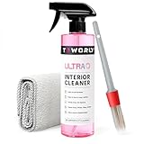 Ultra Car Interior, Seat & Upholstery Cleaner - Car Detailing Kit Removes Stains, Dirt, Oil & Grease, Safe for Leather, Vinyl, Plastic & More - Compatible with Cars, Trucks, SUVs, RVs (17Oz)