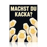LUMIREX Gans Deko Badezimmer, Humorvolle Poster Leinwand 