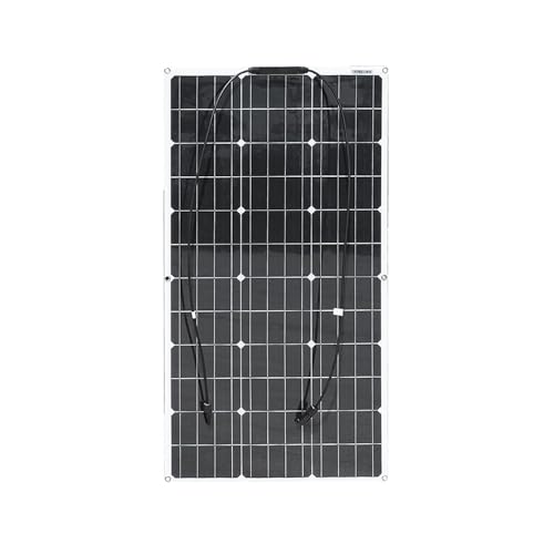Aysolar Flexibel Solarpanel 100W 12V Monokristalline Solarmodul Flexible für Marine Camper Wohnmobil Balkon Boot Yacht Van Auto 12V Batterien