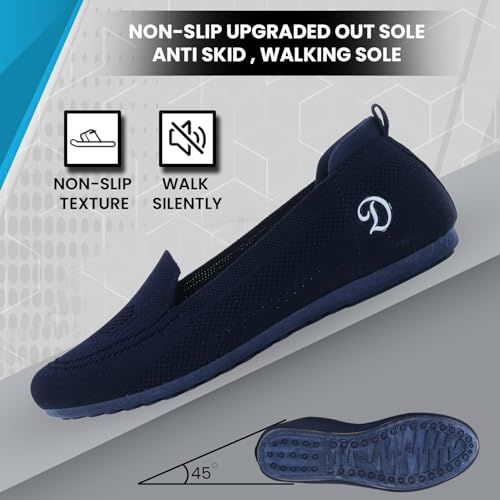 Image of DOCTOR EXTRA SOFT Flexible Memory Foam Women's Shoes for Walking Gym Training | Casual Sports,Slip-On,Lightweight Lace up Jutis Bellies Classy Ballerina for Ladies and Girls New-D-1003