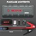 NEXPOW 2000A Peak Car Battery Jump Starter with USB Quick Charge 3.0 (Up to 7.0L Gas or 6.5L Diesel Engine), 12V Portable Jump Box, Battery Booster with Built-in LED Light, Jumper Cables