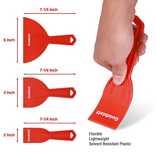 Goldblatt 17 Pieces Drywall Repair Kit & Goldblatt 9-In-1 Drywall Paint Scraper, Stainless Steel Putty Knife Scraper #TOP4