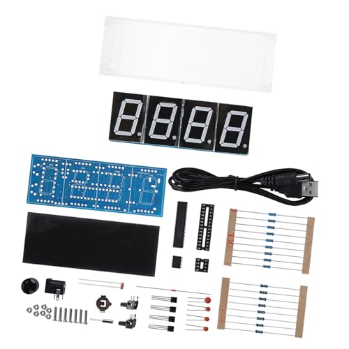 Display adattivo: dotato di tecnologia di controllo della luce, l'orologio regola in modo intelligente la luminosità del suo ampio display LED a 4 cifre in base alla luce ambientale. Ciò significa che il display è più luminoso durante il giorno per una visibilità chiara e si attenua di notte per evitare disagi, il che è particolarmente vantaggioso per l'uso in camere da letto o in aree scarsamente illuminate.