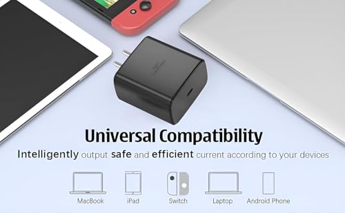 Image of Addtam 45W C-Type Superfast 3.0 PD Charging Adapter Compatible with Samsung Galaxy S25 /S24 /S23 /Ultra /Plus /Edge /Fe /Z Fold 7 /Flip 7 /A56 /M36 /Tab S10 Ultra /S9 /A9 Plus|Laptop|Tab|Chromebook- 45Watt, Black