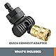 WORX Schwenkbarer Quick-Connect-Adapter, Schwarz
