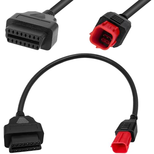 Amazon.co.jp: Xiatiaosann OBD ケーブルコネクタアダプター,6 ピン 16