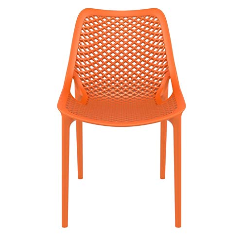 Compamia Air Outdoor Patio Dining Chair In Orange (Set Of 2) #TOP2