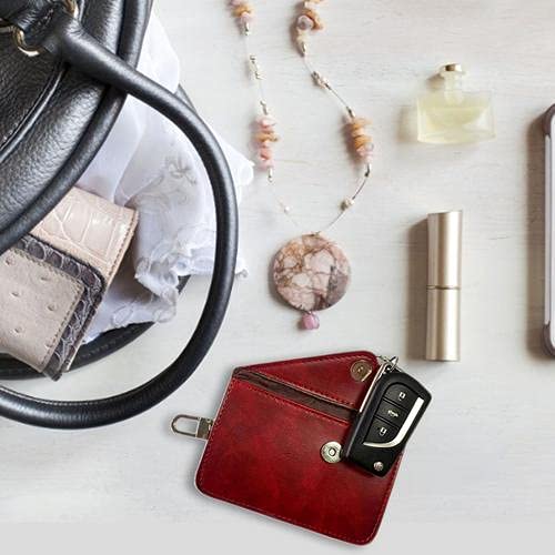 Faraday Bolsa para chaveiro de carro – Bolsa bloqueadora de sinal de chave de carro bloqueador de si