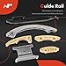 A-Premium Engine Timing Chain Kit W/Tensioner [fit DOHC, 4Cyl 2.0 2.2 2.4L] Compatible with Chevy & Buick & GMC & Pontiac & Saab & Saturn, fits Equinox, HHR, Terrain, G6, Ion, Sky, Verano, LaCrosse