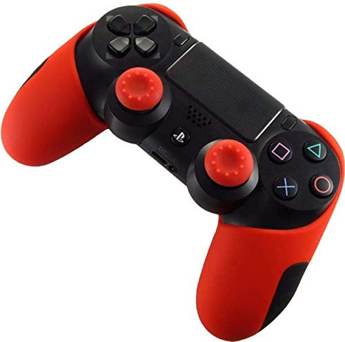 SKEIDO Silicone Gamepad Thumb Stick Grips Cover for Sony PS4 Controller