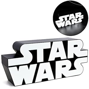 Paladone Star Wars Logo Light, Wall Mountable and Freestanding, Officially Licensed Merchandise, Multicolored, PP8024SW